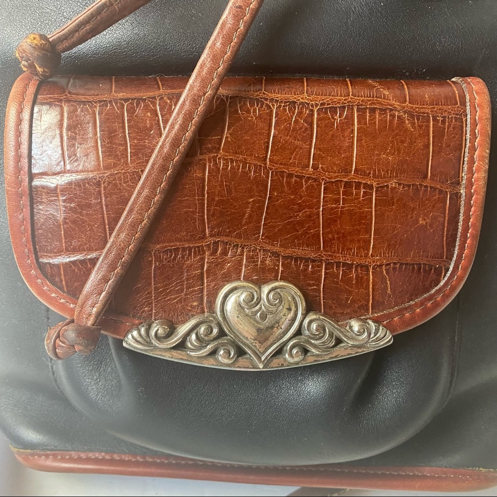 Brighton Black& Brown Bucket Bag